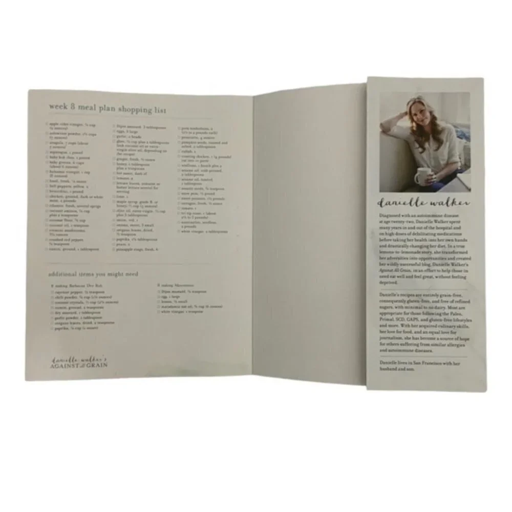 Danielle Walker's Against All Grain Cookbook Gluten Dairy Free Paelo Easy Meals
